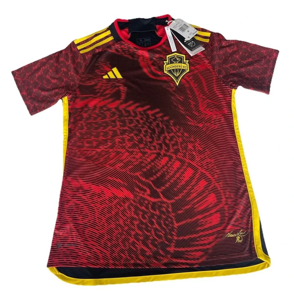 Adidas Seattle Sounders MLS 2023-2024 Soccer Jersey Bruce Lee Women’s Medium NWT